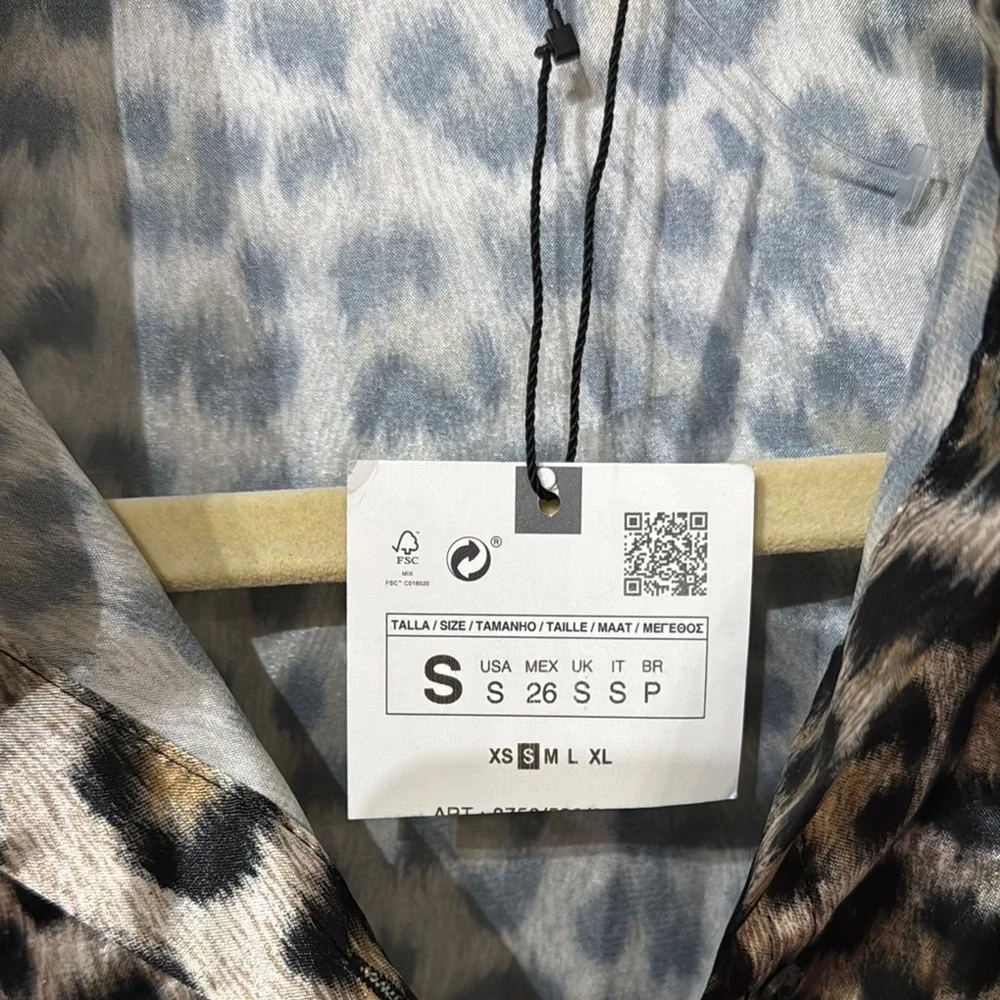 Zara Brown and Black Wrap Bodysuit Top - Picture 3 of 5